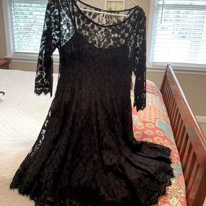 LBD mid dress with full lace and lovely detail.